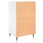 vidaXL Mesitas noche 2 uds madera ingeniería blanco brillo 40x35x69 cm vidaXL Mesitas noche 2 uds madera ingeniería blanco brillo 40x35x69 cm