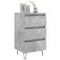 vidaXL Mesita de noche madera de ingeniería gris hormigón 40x35x69 cm vidaXL Mesita de noche madera de ingeniería gris hormigón 40x35x69 cm