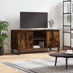 vidaXL Mueble de TV madera de ingeniería roble ahumado 104x35x50 cm
