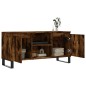 vidaXL Mueble de TV madera de ingeniería roble ahumado 104x35x50 cm