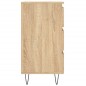 vidaXL Mesita de noche madera de ingeniería roble Sonoma 40x35x69 cm vidaXL Mesita de noche madera de ingeniería roble Sonoma 40x35x69 cm
