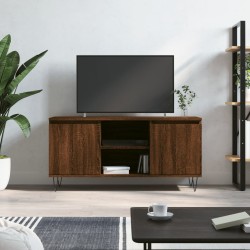 vidaXL Mueble de TV madera de ingeniería marrón roble 104x35x50 cm