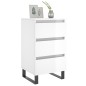 vidaXL Mesitas noche 2 uds madera ingeniería blanco brillo 40x35x69 cm vidaXL Mesitas noche 2 uds madera ingeniería blanco brillo 40x35x69 cm