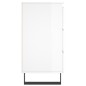 vidaXL Mesitas noche 2 uds madera ingeniería blanco brillo 40x35x69 cm vidaXL Mesitas noche 2 uds madera ingeniería blanco brillo 40x35x69 cm