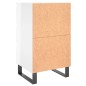 vidaXL Mesitas noche 2 uds madera ingeniería blanco brillo 40x35x69 cm vidaXL Mesitas noche 2 uds madera ingeniería blanco brillo 40x35x69 cm