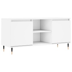 vidaXL Mueble de TV madera de ingeniería blanco 104x35x50 cm