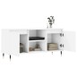 vidaXL Mueble de TV madera de ingeniería blanco 104x35x50 cm vidaXL Mueble de TV madera de ingeniería blanco 104x35x50 cm