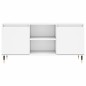 vidaXL Mueble de TV madera de ingeniería blanco 104x35x50 cm vidaXL Mueble de TV madera de ingeniería blanco 104x35x50 cm