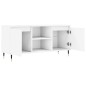 vidaXL Mueble de TV madera de ingeniería blanco 104x35x50 cm vidaXL Mueble de TV madera de ingeniería blanco 104x35x50 cm