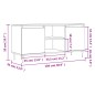 vidaXL Mueble de TV madera de ingeniería blanco 104x35x50 cm vidaXL Mueble de TV madera de ingeniería blanco 104x35x50 cm