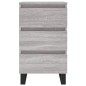 vidaXL Mesita de noche 2 uds madera ingeniería gris Sonoma 40x35x69 cm vidaXL Mesita de noche 2 uds madera ingeniería gris Sonoma 40x35x69 cm