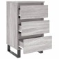 vidaXL Mesita de noche 2 uds madera ingeniería gris Sonoma 40x35x69 cm vidaXL Mesita de noche 2 uds madera ingeniería gris Sonoma 40x35x69 cm