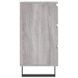 vidaXL Mesita de noche 2 uds madera ingeniería gris Sonoma 40x35x69 cm vidaXL Mesita de noche 2 uds madera ingeniería gris Sonoma 40x35x69 cm