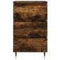 vidaXL Mesita de noche madera de ingeniería roble ahumado 40x35x69 cm