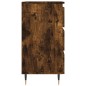 vidaXL Mesita de noche madera de ingeniería roble ahumado 40x35x69 cm