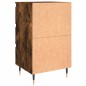 vidaXL Mesita de noche madera de ingeniería roble ahumado 40x35x69 cm