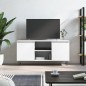 vidaXL Mueble de TV madera de ingeniería blanco 104x35x50 cm