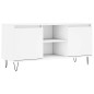 vidaXL Mueble de TV madera de ingeniería blanco 104x35x50 cm