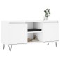 vidaXL Mueble de TV madera de ingeniería blanco 104x35x50 cm