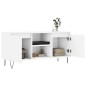 vidaXL Mueble de TV madera de ingeniería blanco 104x35x50 cm