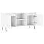 vidaXL Mueble de TV madera de ingeniería blanco 104x35x50 cm