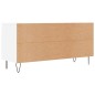 vidaXL Mueble de TV madera de ingeniería blanco 104x35x50 cm
