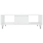 vidaXL Mesa de centro madera de ingeniería blanco brillo 104x60x35 cm vidaXL Mesa de centro madera de ingeniería blanco brillo 104x60x35 cm