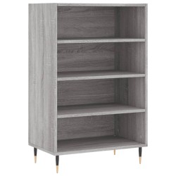 vidaXL Aparador alto madera de ingeniería gris Sonoma 57x35x90 cm