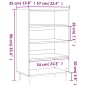 vidaXL Aparador alto madera de ingeniería gris Sonoma 57x35x90 cm vidaXL Aparador alto madera de ingeniería gris Sonoma 57x35x90 cm
