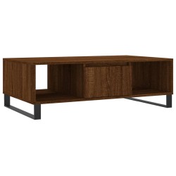 vidaXL Mesa de centro madera de ingeniería roble marrón 104x60x35 cm