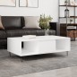 vidaXL Mesa de centro madera de ingeniería blanco 104x60x35 cm vidaXL Mesa de centro madera de ingeniería blanco 104x60x35 cm