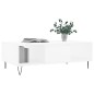 vidaXL Mesa de centro madera de ingeniería blanco 104x60x35 cm vidaXL Mesa de centro madera de ingeniería blanco 104x60x35 cm
