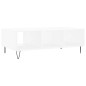 vidaXL Mesa de centro madera de ingeniería blanco 104x60x35 cm vidaXL Mesa de centro madera de ingeniería blanco 104x60x35 cm