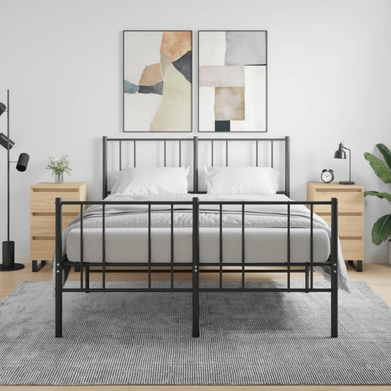 vidaXL Mesita noche 2 uds madera ingeniería roble Sonoma 40x35x69 cm vidaXL Mesita noche 2 uds madera ingeniería roble Sonoma 40x35x69 cm