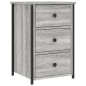vidaXL Mesitas noche 2 uds madera ingeniería gris Sonoma 40x36x60 cm vidaXL Mesitas noche 2 uds madera ingeniería gris Sonoma 40x36x60 cm