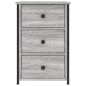vidaXL Mesitas noche 2 uds madera ingeniería gris Sonoma 40x36x60 cm vidaXL Mesitas noche 2 uds madera ingeniería gris Sonoma 40x36x60 cm