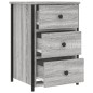 vidaXL Mesitas noche 2 uds madera ingeniería gris Sonoma 40x36x60 cm vidaXL Mesitas noche 2 uds madera ingeniería gris Sonoma 40x36x60 cm