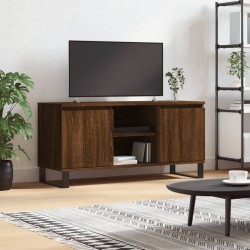 vidaXL Mueble de TV madera de ingeniería marrón roble 104x35x50 cm
