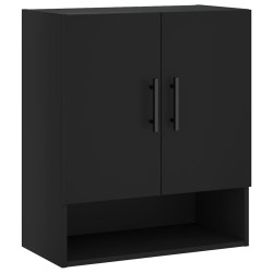 vidaXL Armario de pared madera de ingeniería negro 60x31x70 cm