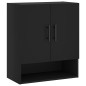 vidaXL Armario de pared madera de ingeniería negro 60x31x70 cm vidaXL Armario de pared madera de ingeniería negro 60x31x70 cm