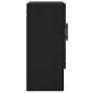 vidaXL Armario de pared madera de ingeniería negro 60x31x70 cm vidaXL Armario de pared madera de ingeniería negro 60x31x70 cm