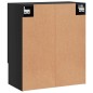 vidaXL Armario de pared madera de ingeniería negro 60x31x70 cm vidaXL Armario de pared madera de ingeniería negro 60x31x70 cm