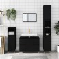 vidaXL Mueble de baño madera de ingeniería negro 80x33x60 cm vidaXL Mueble de baño madera de ingeniería negro 80x33x60 cm