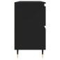 vidaXL Mueble de baño madera de ingeniería negro 80x33x60 cm vidaXL Mueble de baño madera de ingeniería negro 80x33x60 cm