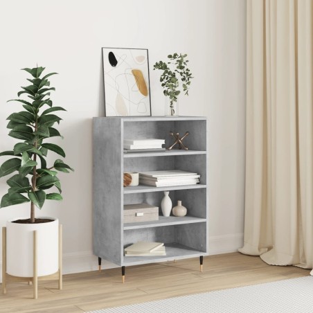vidaXL Aparador alto madera de ingeniería gris hormigón 57x35x90 cm