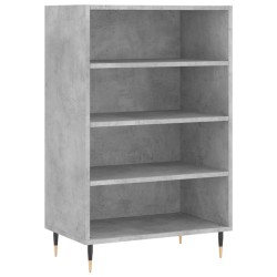 vidaXL Aparador alto madera de ingeniería gris hormigón 57x35x90 cm