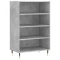 vidaXL Aparador alto madera de ingeniería gris hormigón 57x35x90 cm vidaXL Aparador alto madera de ingeniería gris hormigón 57x35x90 cm