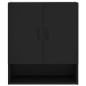 vidaXL Armario de pared madera de ingeniería negro 60x31x70 cm vidaXL Armario de pared madera de ingeniería negro 60x31x70 cm