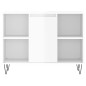 vidaXL Mueble de baño madera de ingeniería blanco brillo 80x33x60 cm vidaXL Mueble de baño madera de ingeniería blanco brillo 80x33x60 cm