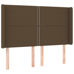 vidaXL Cabecero con orejas de tela gris claro 147x16x118/128 cm